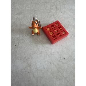 Vintage Charmander Figure Nintendo Keyring Keychain 1998 Pokémon Backpack Clip